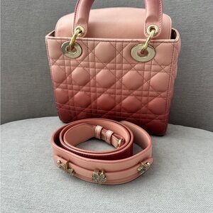 Dior Pink Quilted Mini Bag